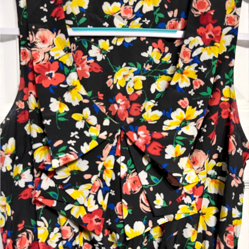 BeBop Floral Mini Dress - Black, Red, Yellow - Picture 2 of 3